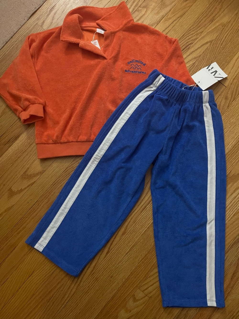 Zara Terry Pullover & Track Pants Set